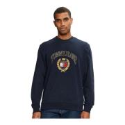 Geborduurde logo sweatshirt - Blauw Tommy Jeans , Blue , Heren