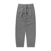 Grijze Hoge Taille Broek Ganni , Gray , Dames