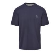 Stijlvolle T-shirts en Polos Brunello Cucinelli , Blue , Heren