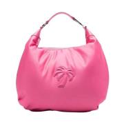 Roze Palmboom Applicatie Handtas Palm Angels , Pink , Dames