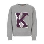 Grijze Varsity Katoenen Sweatshirt Kenzo , Gray , Heren