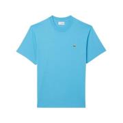 Iconisch Blauw T-shirt Lacoste , Blue , Heren