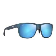 Gepolariseerde blauwe spiegelende zonnebril Maui Jim , Blue , Unisex