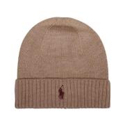 Wollen bruine muts met logo Ralph Lauren , Brown , Heren