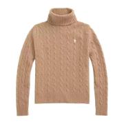 Wollen beige coltrui Ralph Lauren , Beige , Dames