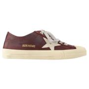 Leather sneakers Golden Goose , Red , Dames