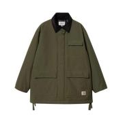 Nylonjas met ribfluwelen kraag Carhartt Wip , Green , Heren