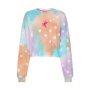 Pastel Tie Dye Crop Top One Teaspoon , Multicolor , Dames