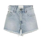 Denim shorts met medium rise One Teaspoon , Blue , Dames