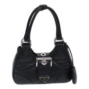 Pre-owned Leather handbags Prada Vintage , Black , Dames