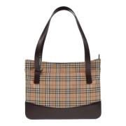 Pre-owned Canvas totes Burberry Vintage , Beige , Dames