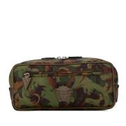 Pre-owned Canvas clutches Versace Pre-owned , Green , Dames