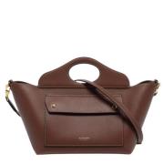 Pre-owned Leather totes Burberry Vintage , Brown , Dames