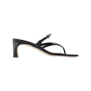 Leather sandals aeyde , Black , Dames