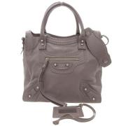 Pre-owned Leather balenciaga-bags Balenciaga Vintage , Brown , Dames