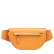 Pre-owned Leather crossbody-bags Burberry Vintage , Orange , Dames