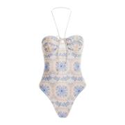 Bloemen Badpak Sandalo Chivas Agua by Agua Bendita , Multicolor , Dame...