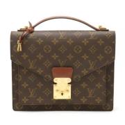 Pre-owned Canvas handbags Louis Vuitton Vintage , Brown , Dames