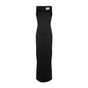 Zwarte potlood maxi jurk Coperni , Black , Dames