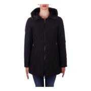 Zwarte Hoodie met Rits Suns , Black , Dames