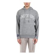 Wollen hoodie met logo Family First , Gray , Heren