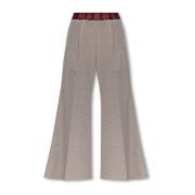 Plooivoorpantalon Marni , Gray , Dames