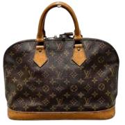 Pre-owned Canvas handbags Louis Vuitton Vintage , Brown , Dames