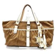 Pre-owned Canvas handbags Celine Vintage , Beige , Dames