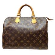 Pre-owned Canvas handbags Louis Vuitton Vintage , Brown , Dames