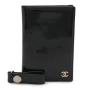 Pre-owned Leather wallets Chanel Vintage , Black , Dames