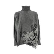 Grijze Bloemen Trui D.Exterior , Gray , Dames