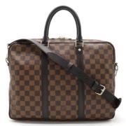 Pre-owned Canvas handbags Louis Vuitton Vintage , Brown , Heren