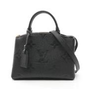 Pre-owned Leather handbags Louis Vuitton Vintage , Black , Dames