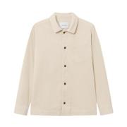 Corduroy Overshirt Klassieke Kraag Borstzak Les Deux , Beige , Heren