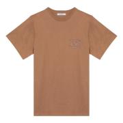 Korte mouw ronde hals T-shirt Max Mara , Brown , Dames