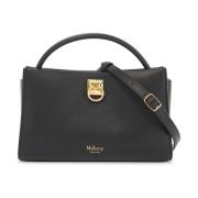 Gouden Keystone Lock Leren Handtas Mulberry , Black , Dames