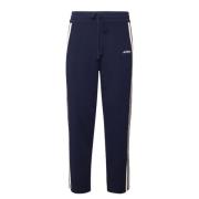 Sportieve Blauwe Gestreepte Zijbroek Autry , Blue , Heren