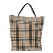 Pre-owned Fabric totes Burberry Vintage , Beige , Dames