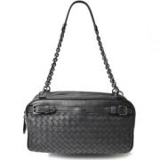 Pre-owned Leather shoulder-bags Bottega Veneta Vintage , Black , Dames