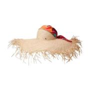 Beige Straw Hat Beline Maison Michel , Beige , Dames