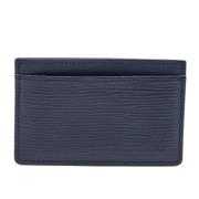 Pre-owned Leather wallets Louis Vuitton Vintage , Blue , Dames