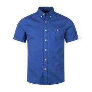 Donkerblauw Slim Fit shirt met korte mouwen Ralph Lauren , Blue , Here...