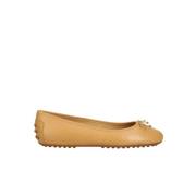 Beige leren ballerina's Jayna Ralph Lauren , Beige , Dames