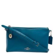 Pre-owned Leather shoulder-bags Coach Pre-owned , Blue , Dames