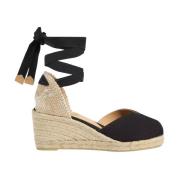 Zwarte sleehak sandalen Billina Castañer , Black , Dames