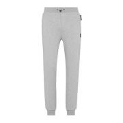 Grijze Sweatpants Scratch Stijlvol Hoogwaardig Katoen Plein Sport , Gr...