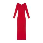 Rode Maxi Jurk met Split Roland Mouret , Red , Dames