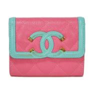 Pre-owned Leather wallets Chanel Vintage , Multicolor , Dames