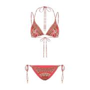 Shell Games Patroon Bikini Set Camilla , Pink , Dames