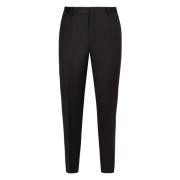 Getailleerde wollen broek met achterzak Calvin Klein , Black , Heren